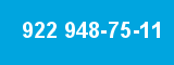 922 948-75-11